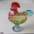 Glass Rooster Candy Jar/candy holder